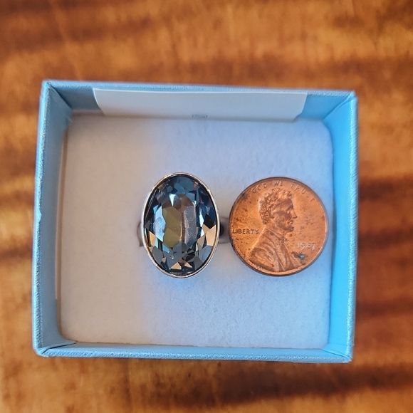 Touchstone Crystal Eclipse Ring - Size 7 - Picture 4 of 7